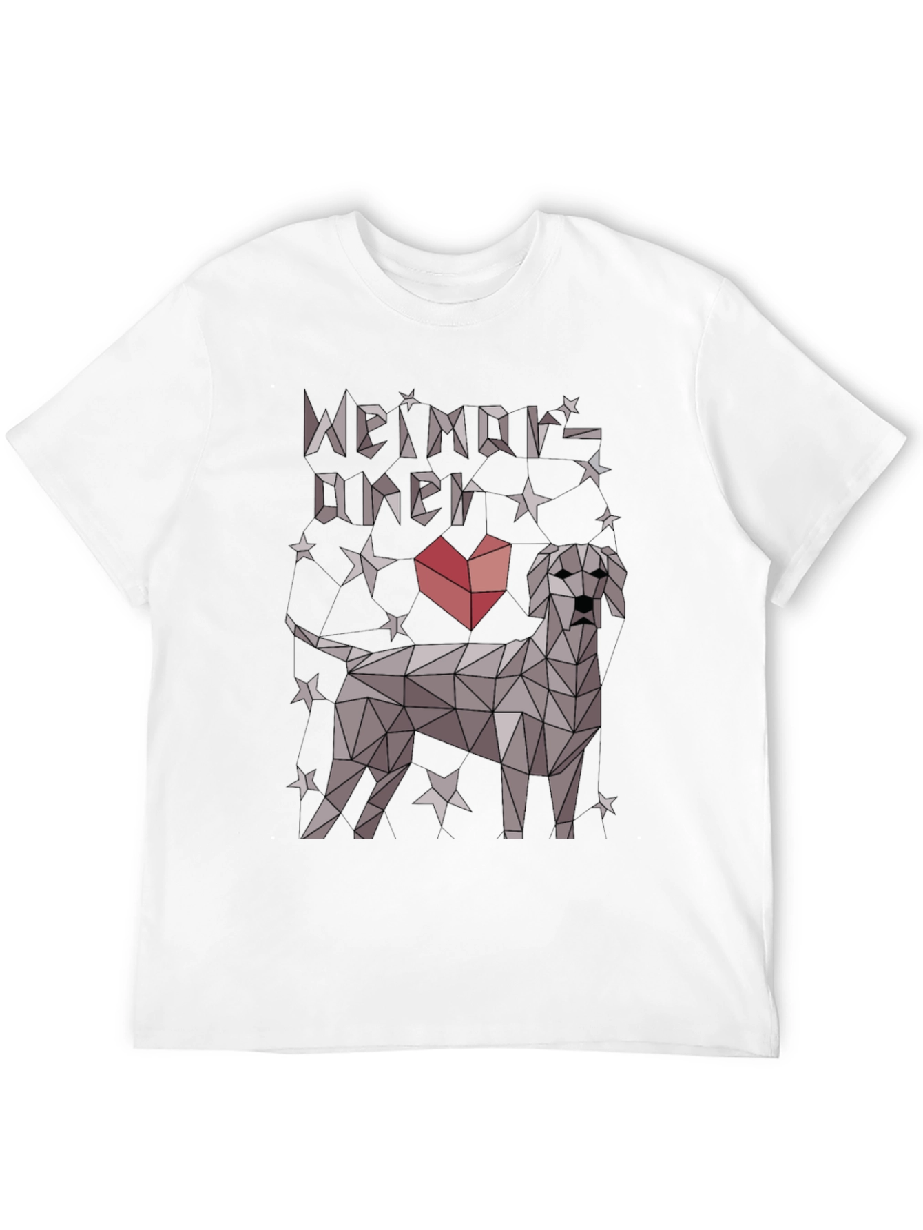 Geometric Weimaraner Dog Lover T-Shirt