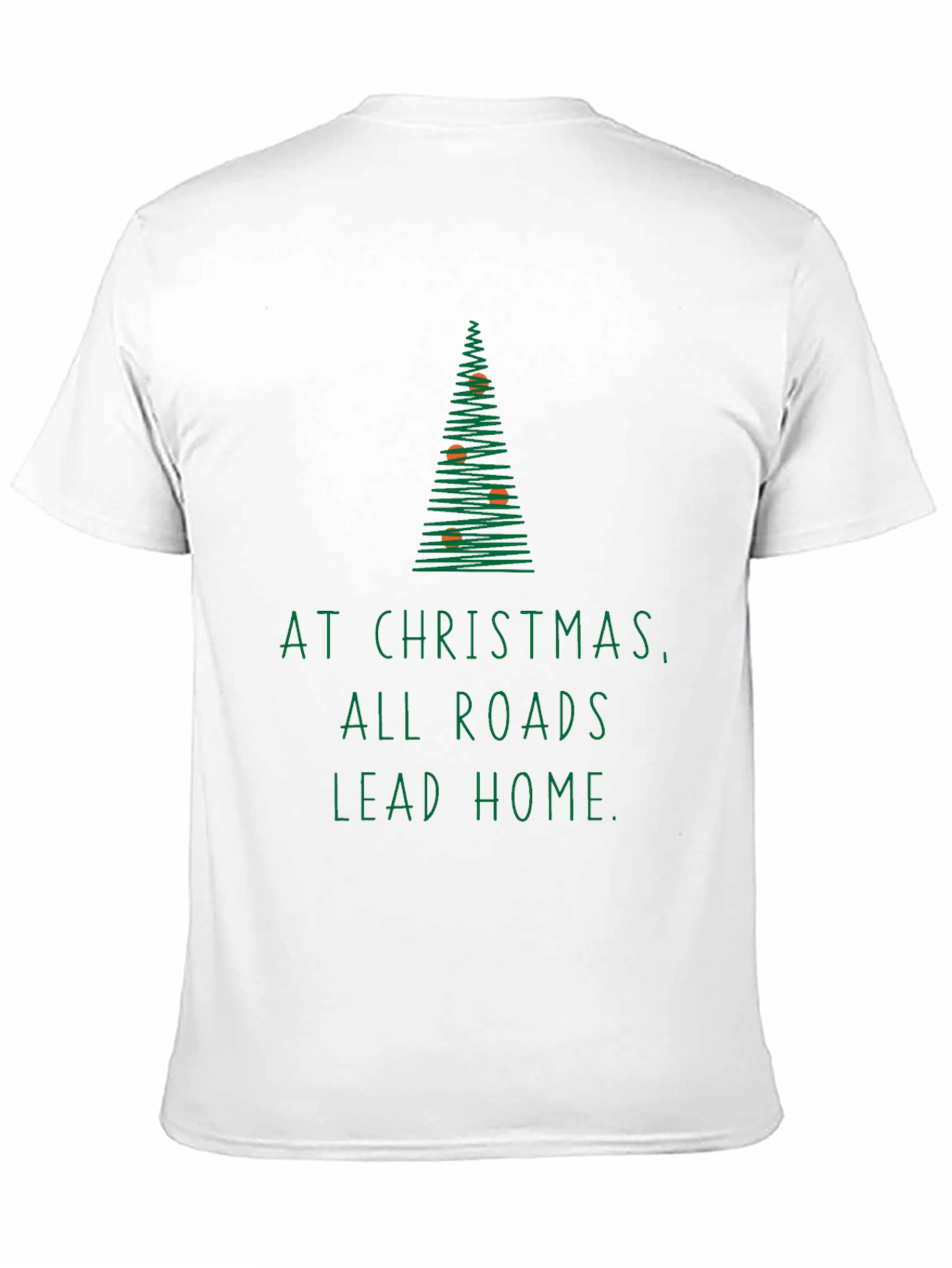 Christmas Roads Lead Home Graphic Tee