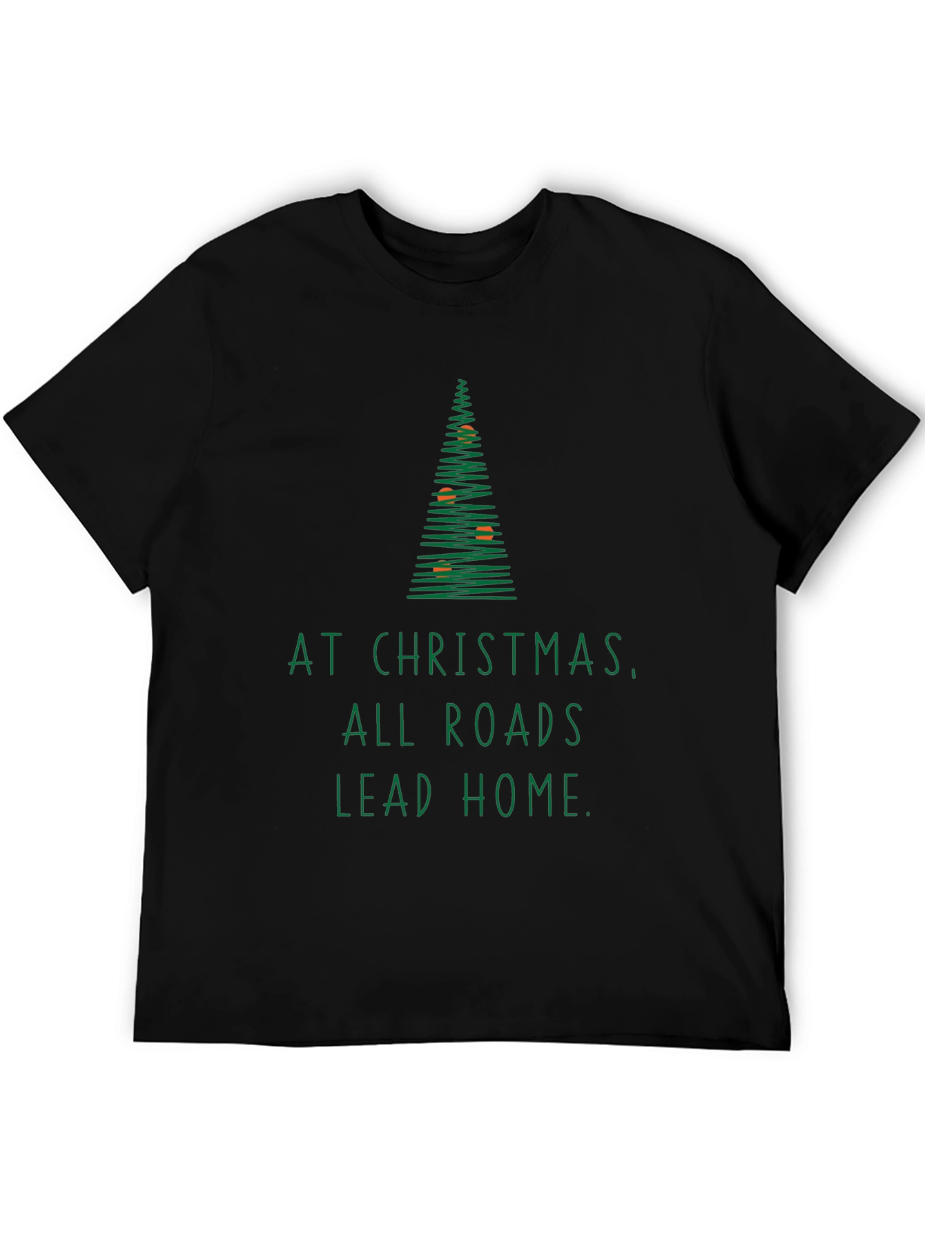 Christmas Roads Lead Home Graphic Tee