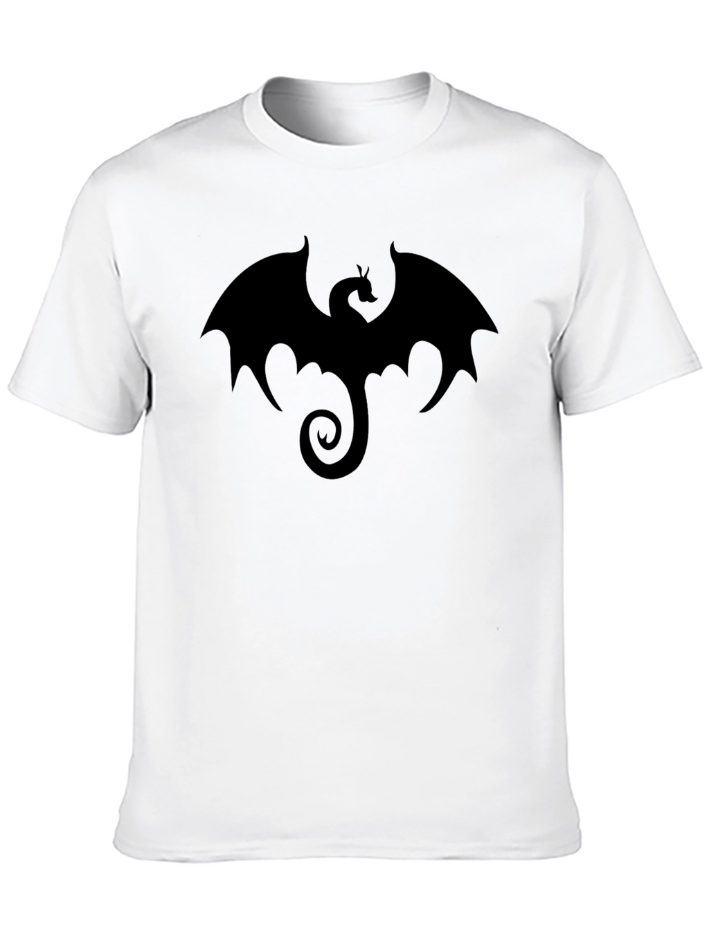 Mens Black Dragon Graphic T-Shirt