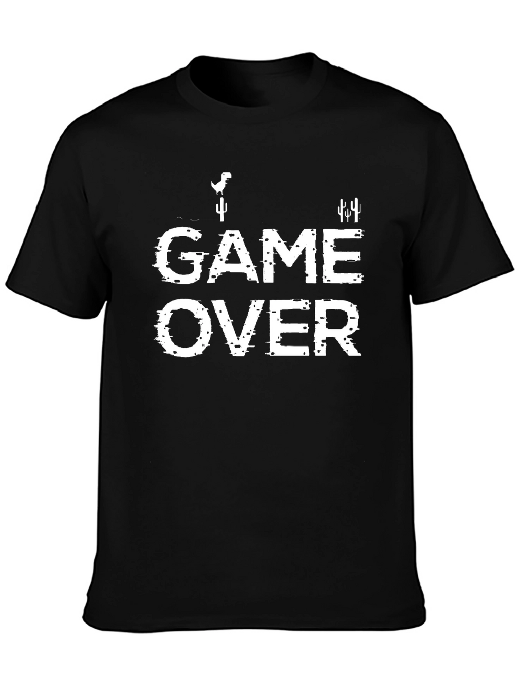 Game Over Tee - Glitchy Retro Gaming Shirt