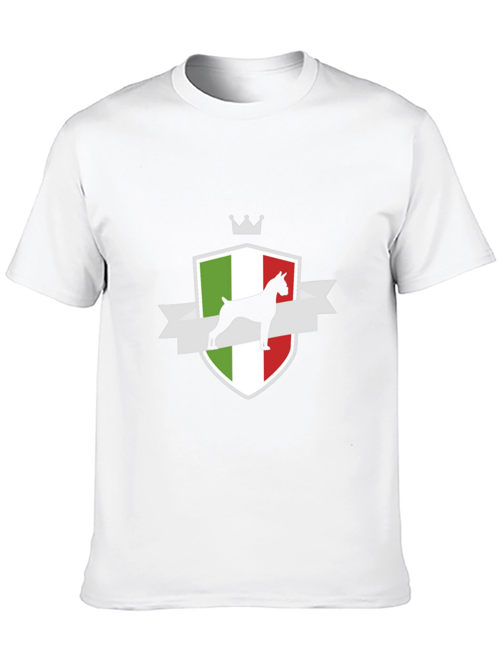 Italian Boxer Dog Crest T-Shirt - Black
