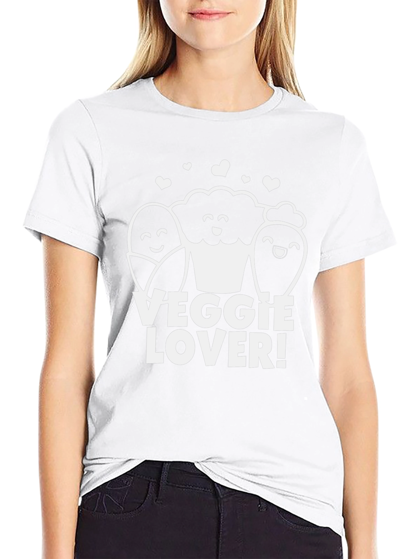 Veggie Lover Graphic T-Shirt - Black