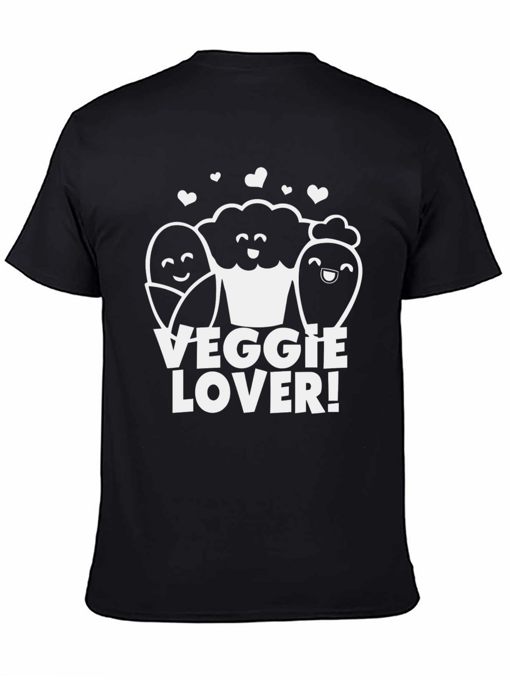 Veggie Lover Graphic T-Shirt - Black