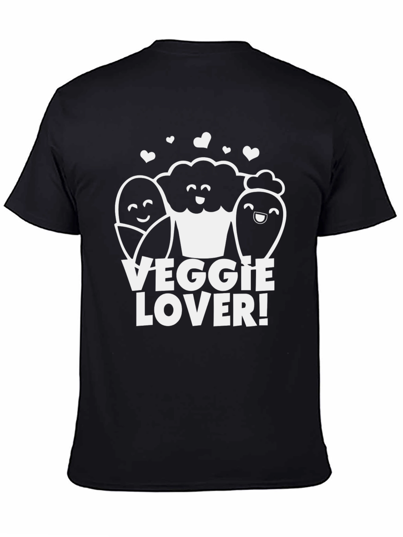 Veggie Lover Graphic T-Shirt - Black