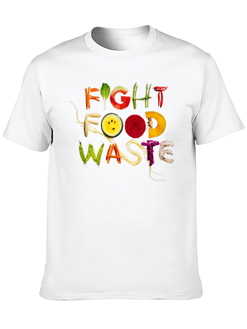 Fight Food Waste Graphic Tee - Eco-Friendly Fashion