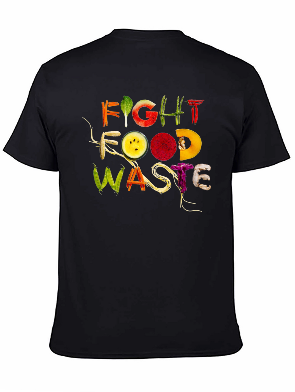 Fight Food Waste Graphic Tee - Eco-Friendly Fashion