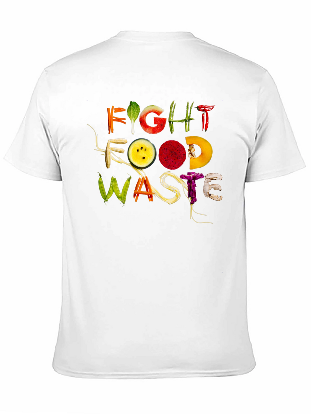 Fight Food Waste Graphic Tee - Eco-Friendly Fashion