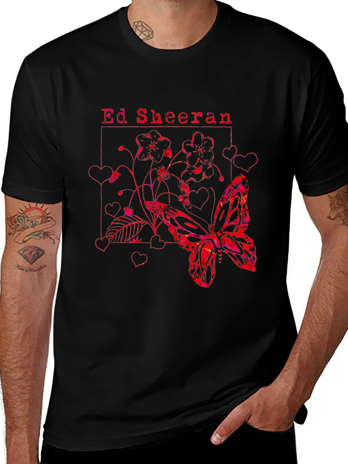 Ed Sheeran Butterfly Graphic Tee