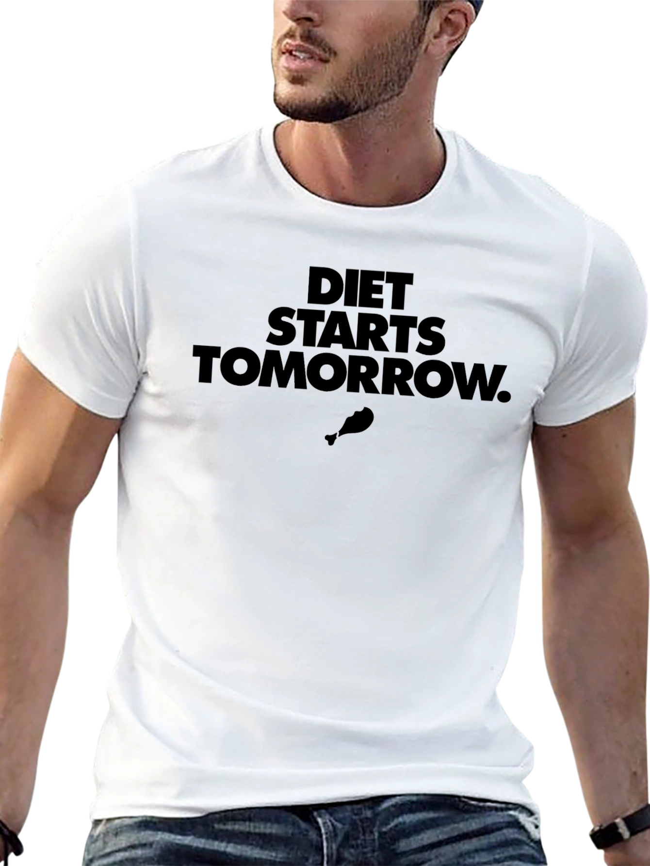 Diet Starts Tomorrow Graphic T-Shirt