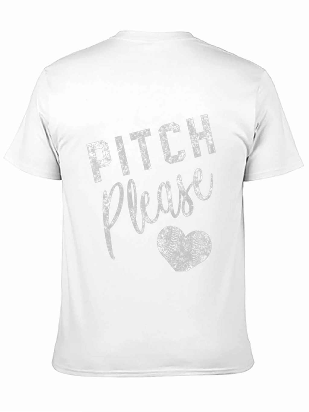 Pitch Please Baseball Heart T-Shirt