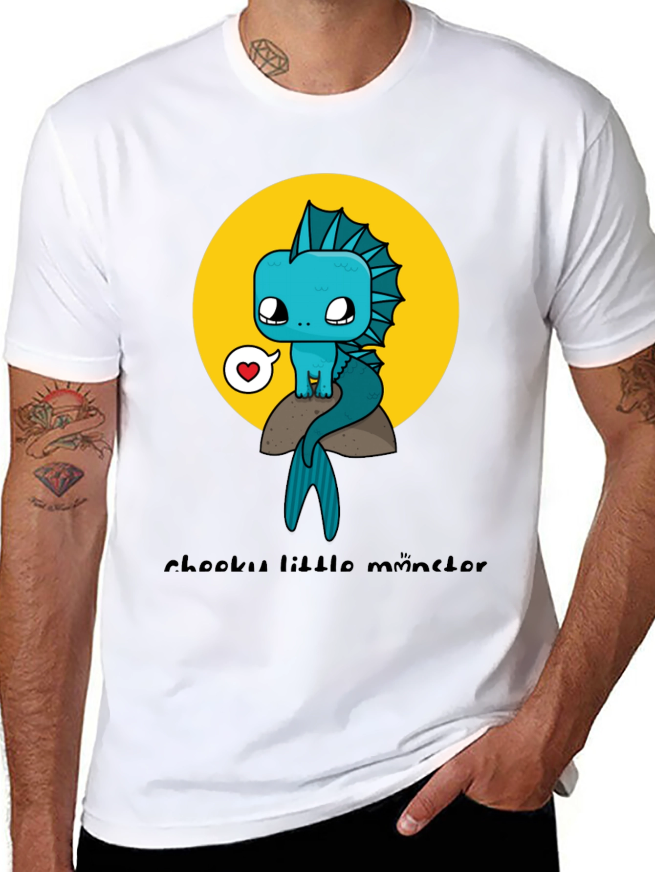 Cute Cartoon Monster Graphic Tee