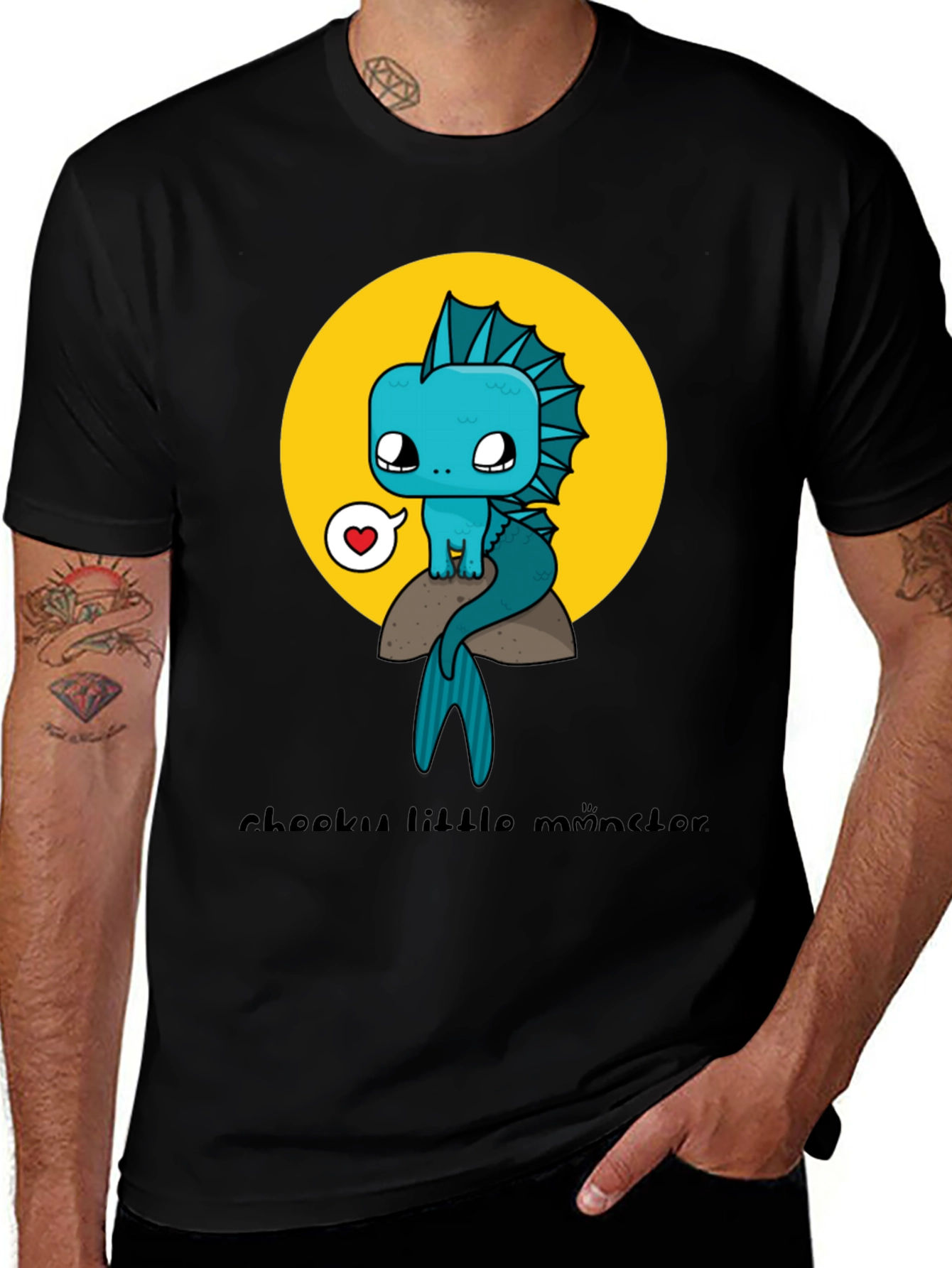 Cute Cartoon Monster Graphic Tee