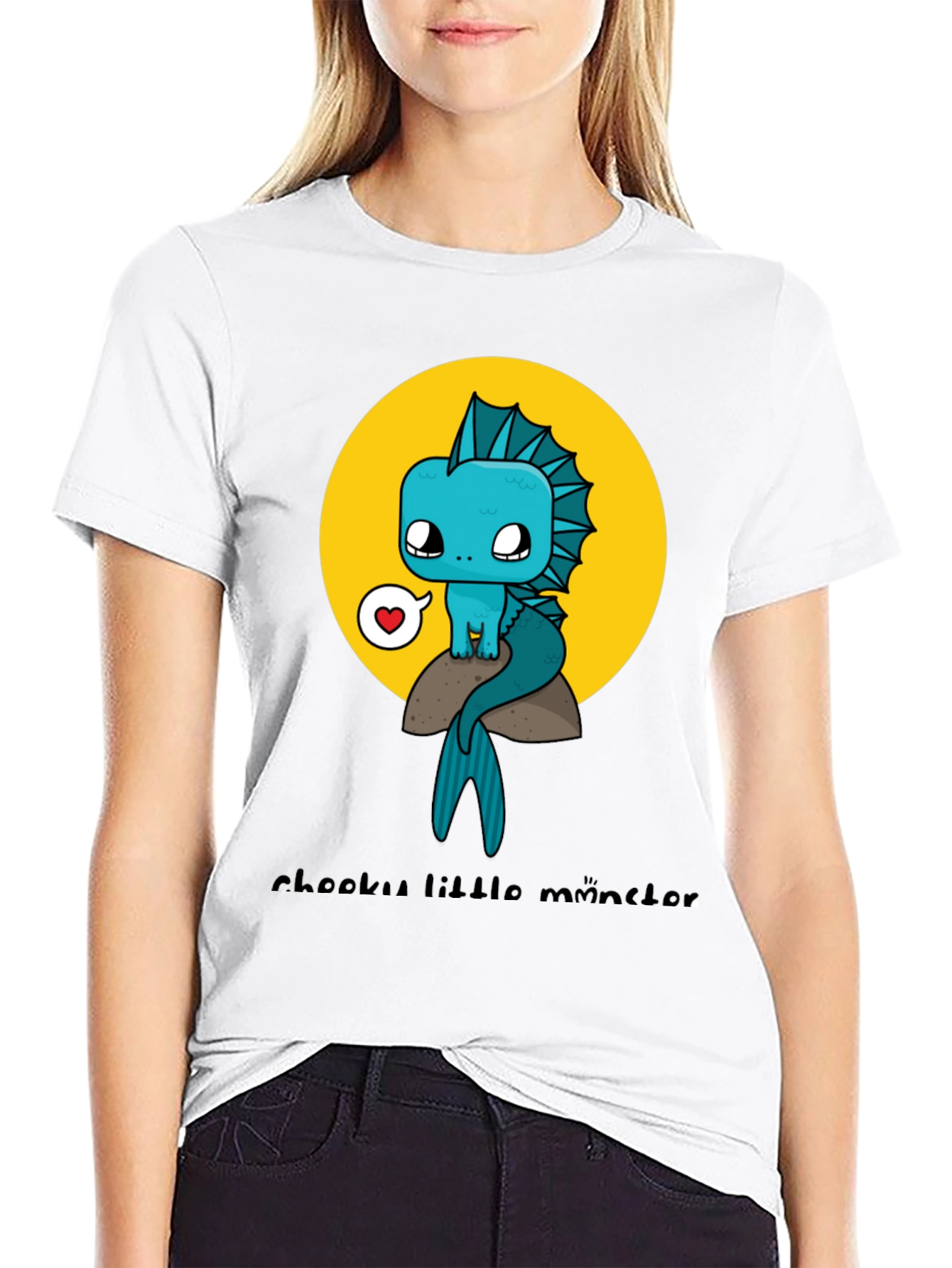Cute Cartoon Monster Graphic Tee