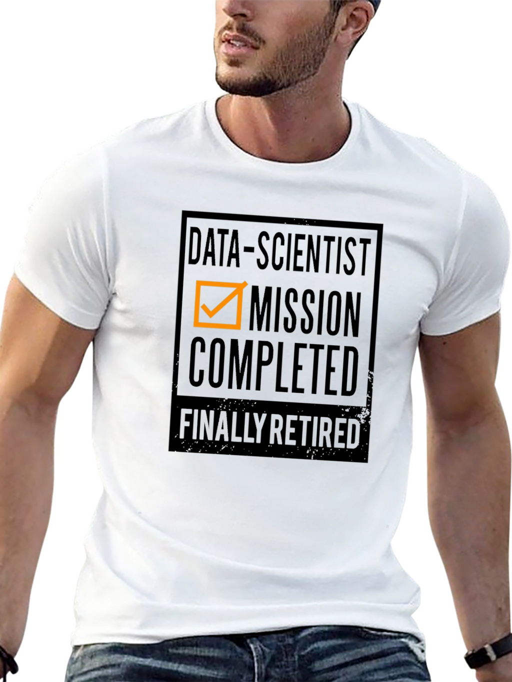 Data Scientist Mission Completed Retired Black T-Shirt
