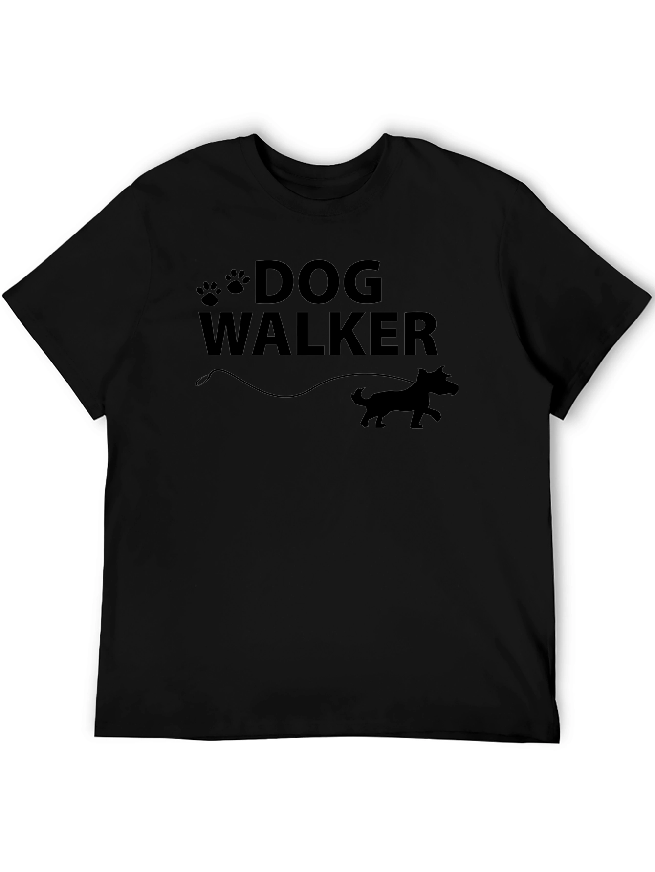 Dog Walker Graphic T-Shirt - Unisex Crew Neck Tee
