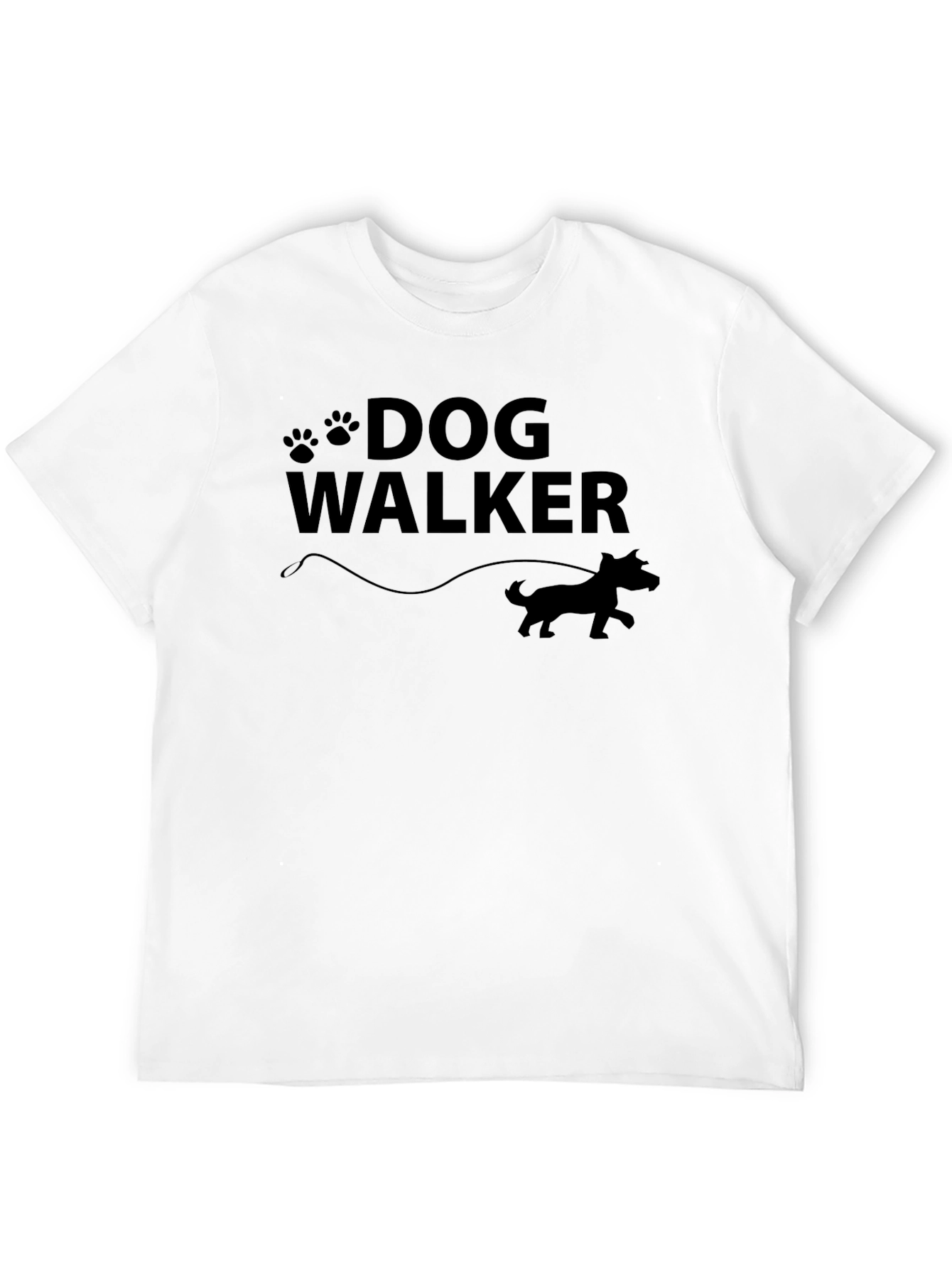 Dog Walker Graphic T-Shirt - Unisex Crew Neck Tee