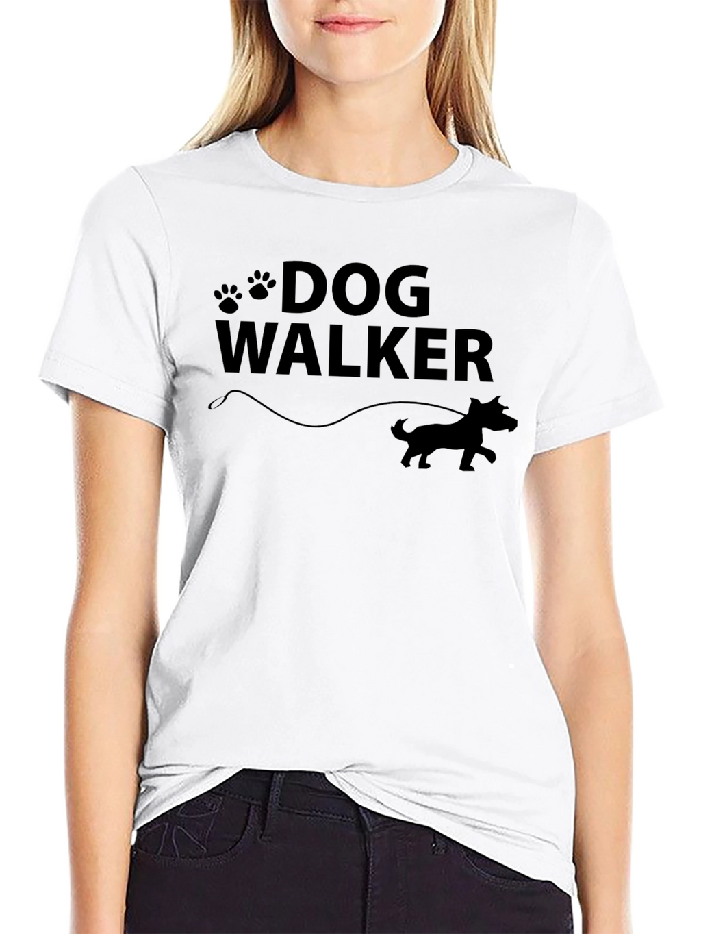 Dog Walker Graphic T-Shirt - Unisex Crew Neck Tee