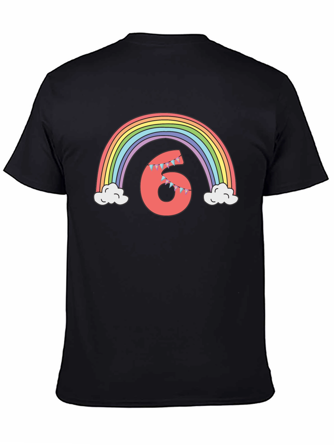 Birthday Rainbow Number 6 T-Shirt