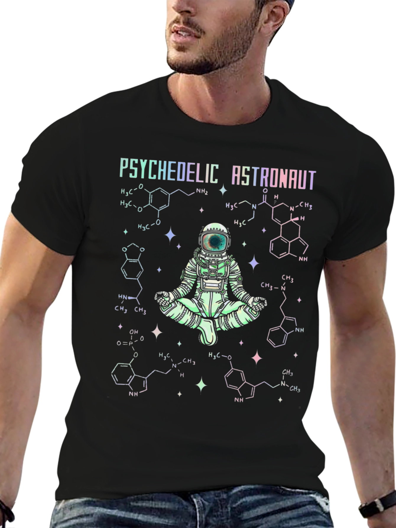 Psychedelic Astronaut Graphic T-Shirt