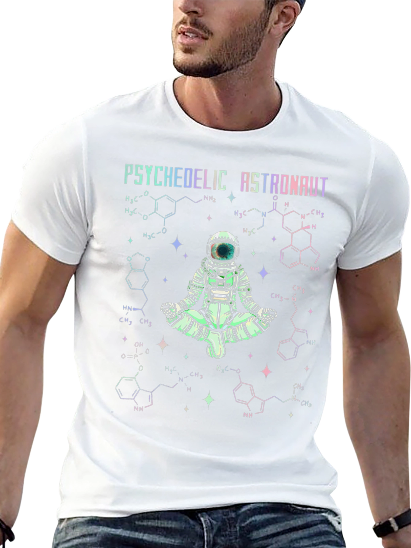 Psychedelic Astronaut Graphic T-Shirt