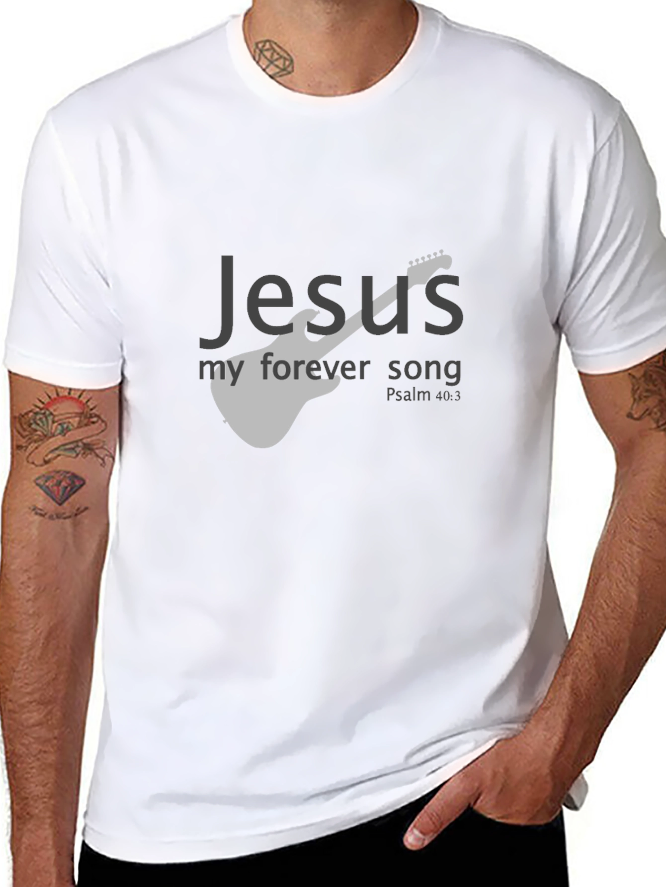 Jesus My Forever Song Black T-Shirt