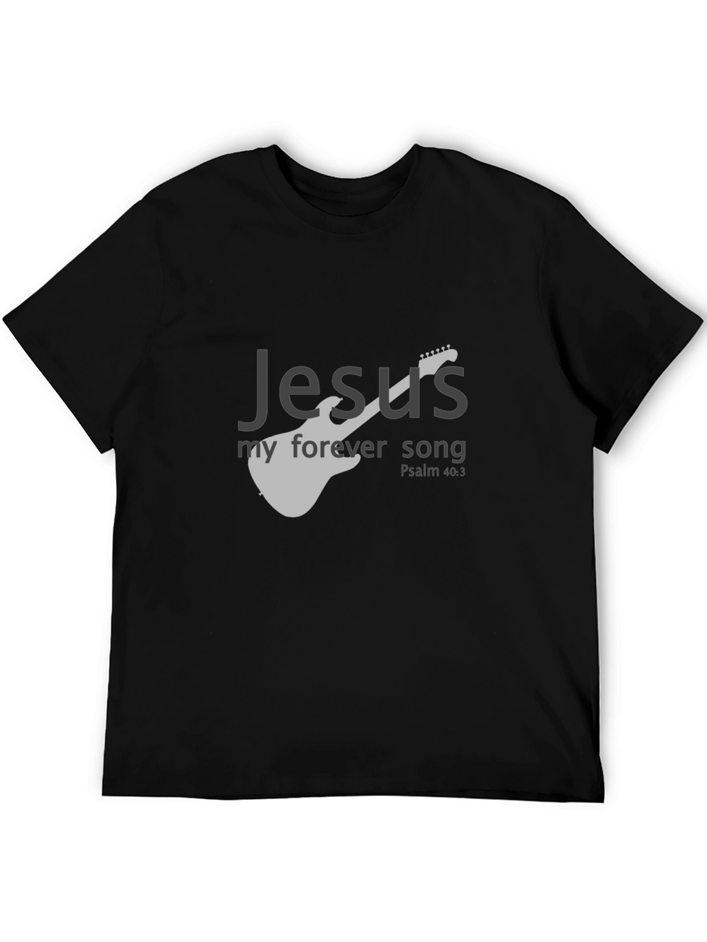 Jesus My Forever Song Black T-Shirt