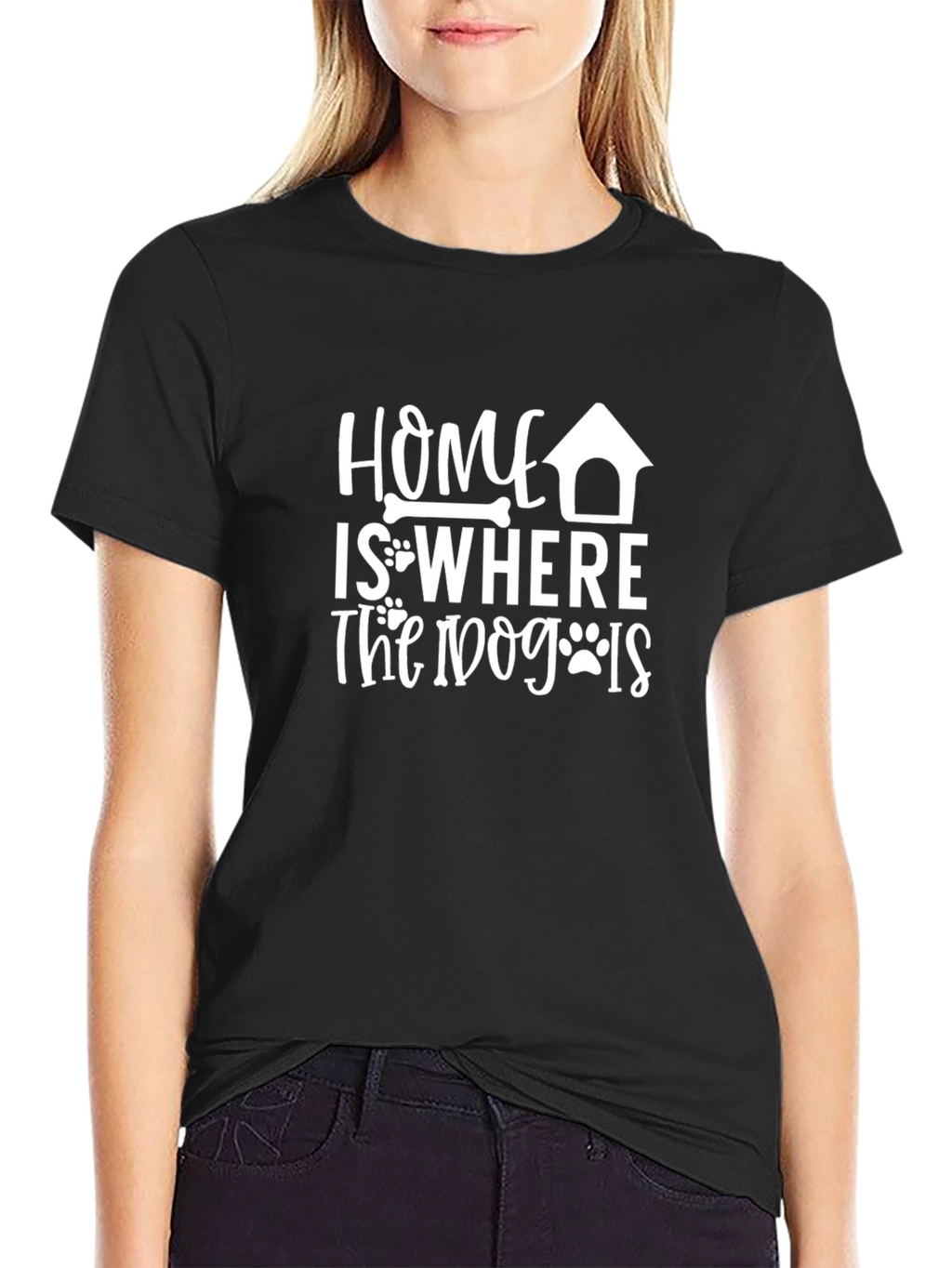 Dog Lover T-Shirt: Home is Where the Dog Is