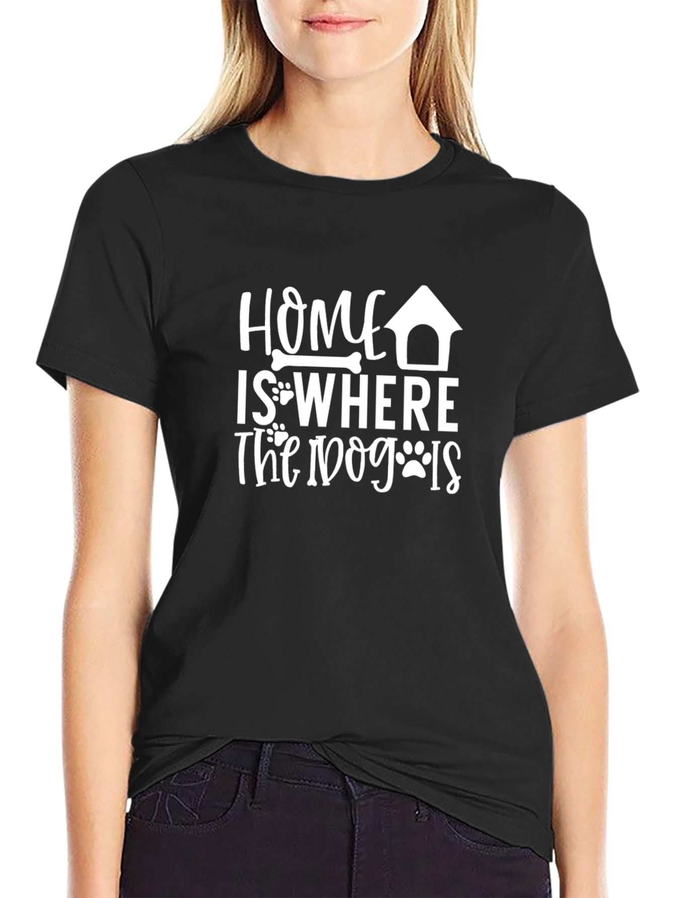 Dog Lover T-Shirt: Home is Where the Dog Is