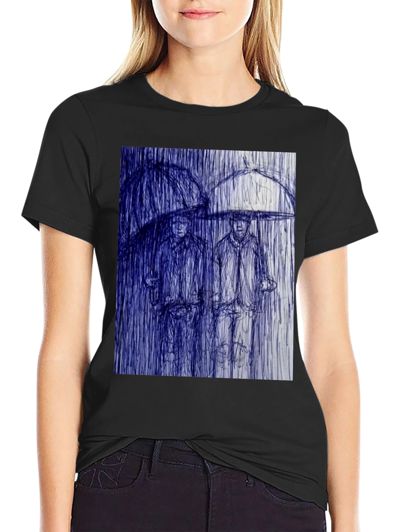 Rainy Day Sketch Graphic Tee
