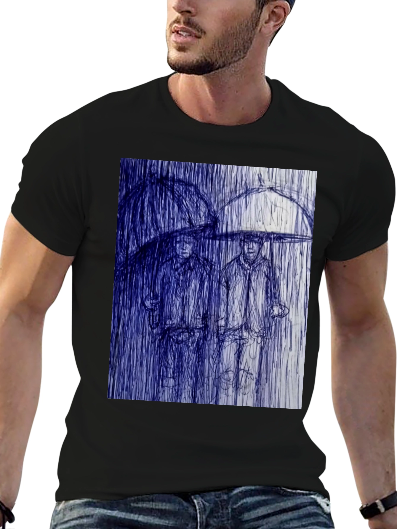 Rainy Day Sketch Graphic Tee