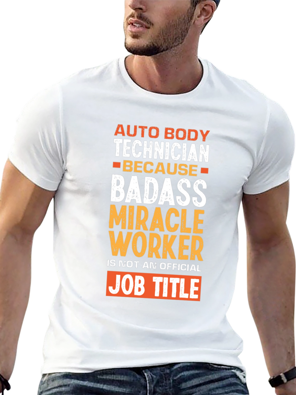 Auto Body Technician Badass Graphic T-Shirt