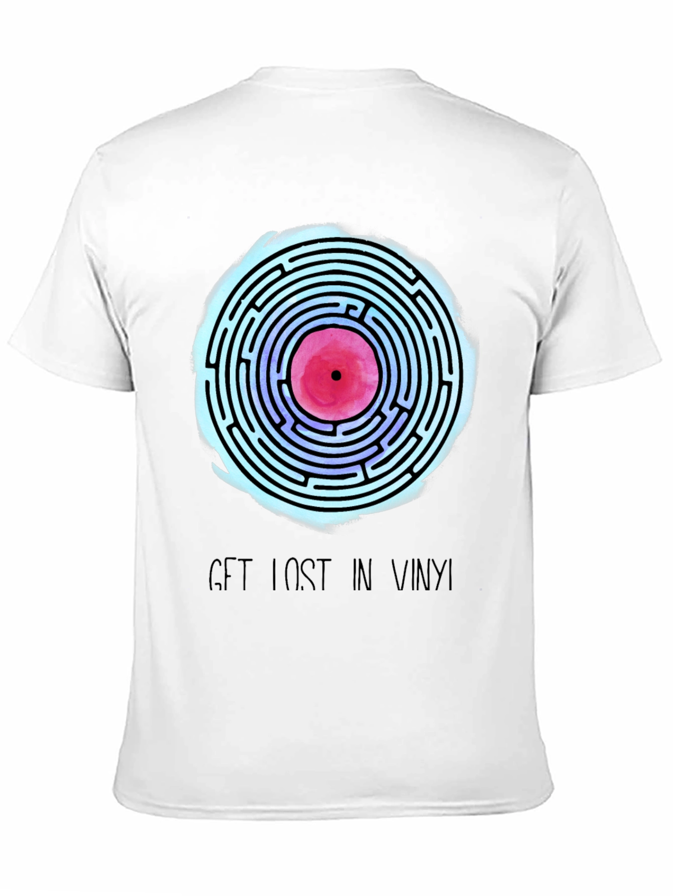 Vinyl Maze Tee - Get Lost in Music