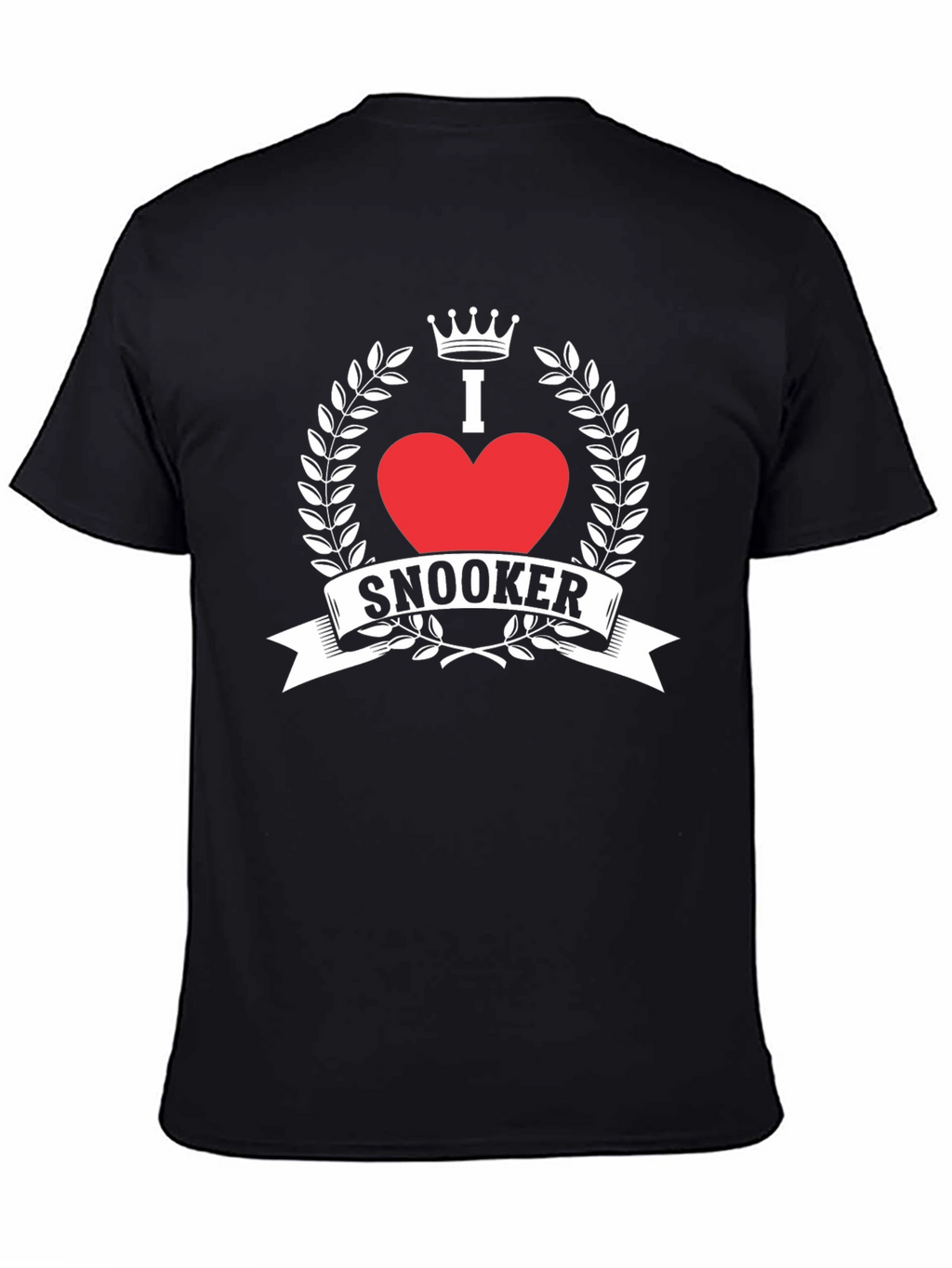 I Love Snooker Graphic Tee - Black