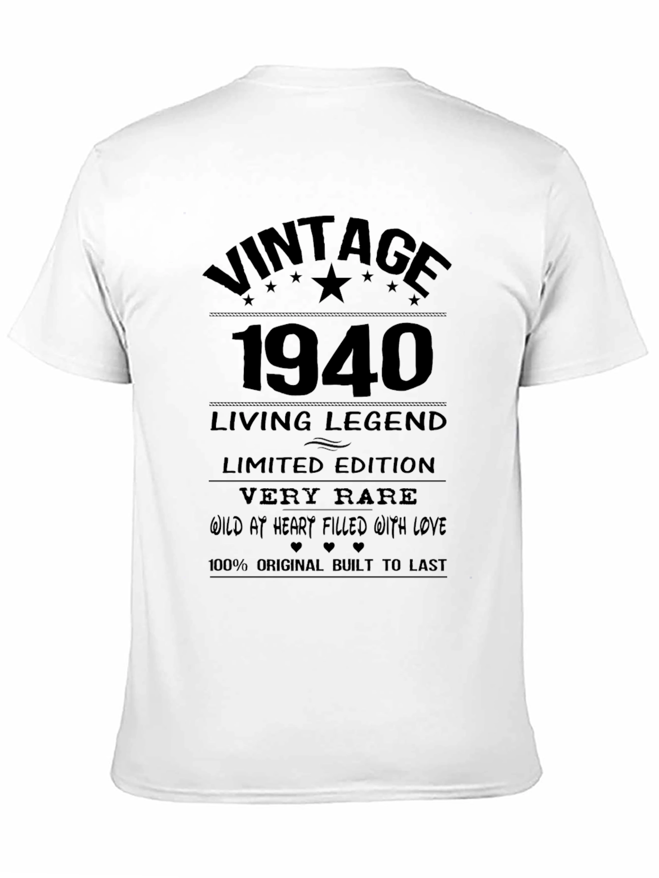 Vintage 1940 Living Legend Graphic T-Shirt