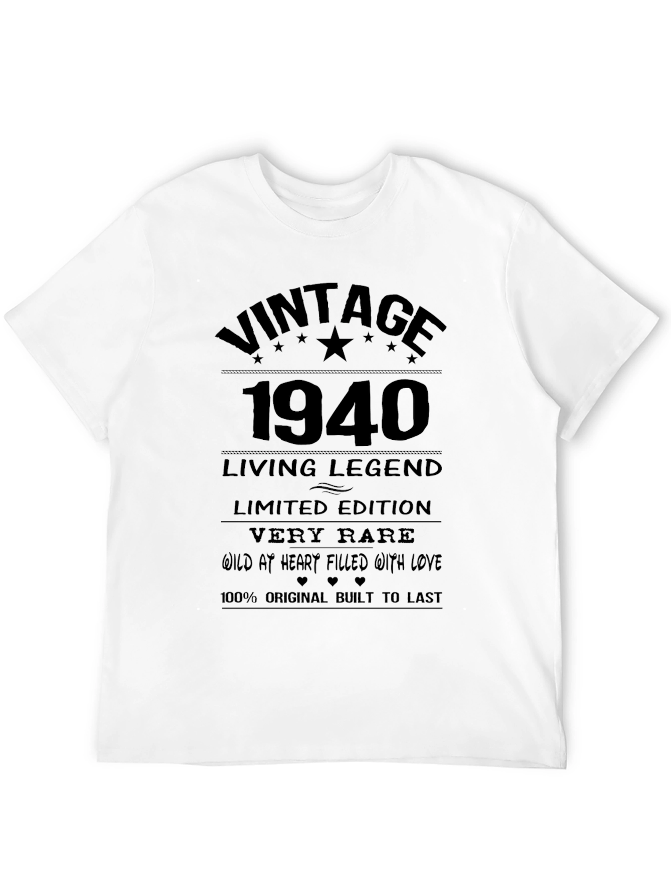 Vintage 1940 Living Legend Graphic T-Shirt