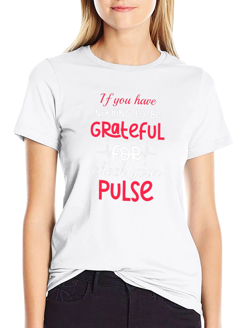 Grateful Pulse T-Shirt - Black Cotton Blend