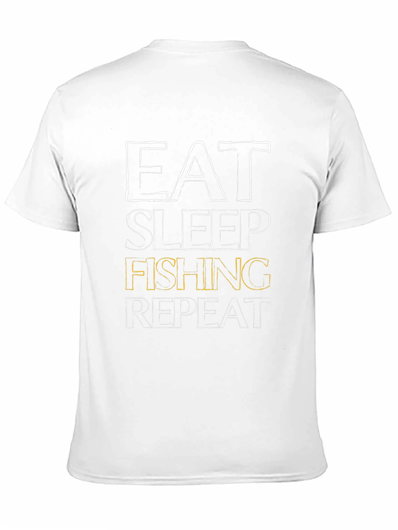 Eat Sleep Fishing Repeat Mens Black T-Shirt