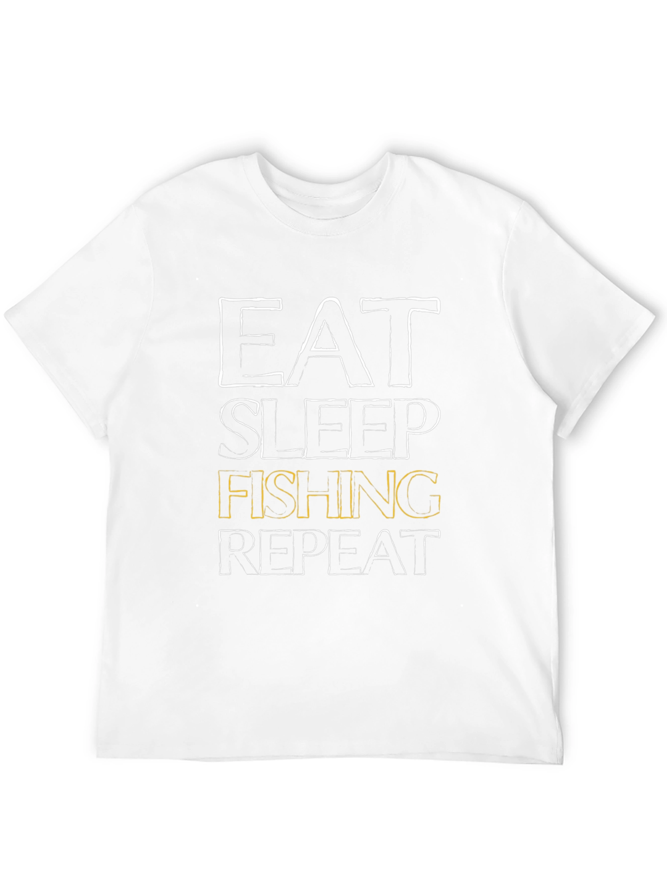 Eat Sleep Fishing Repeat Mens Black T-Shirt