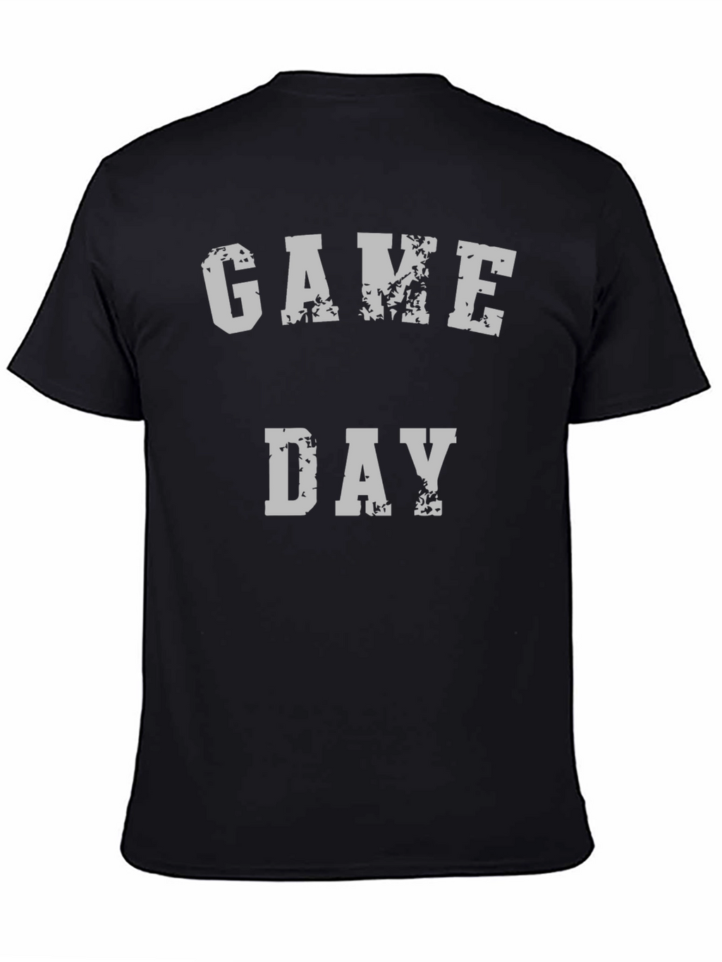 Game Day Graphic Tee - Black Cotton T-Shirt