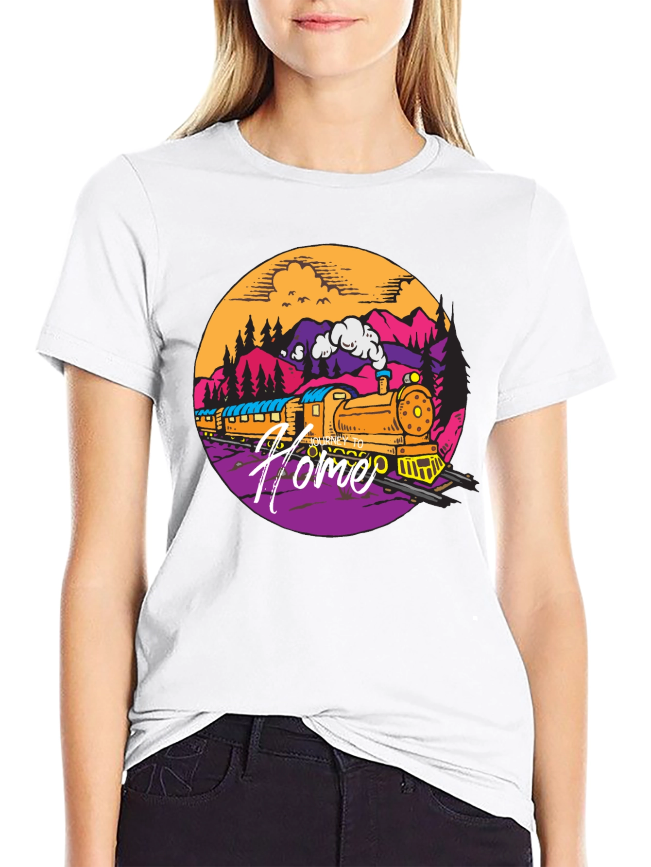 Homebound Train Graphic T-Shirt