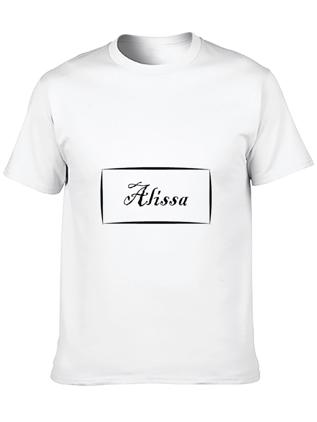 Alissa Custom Name Black T-Shirt