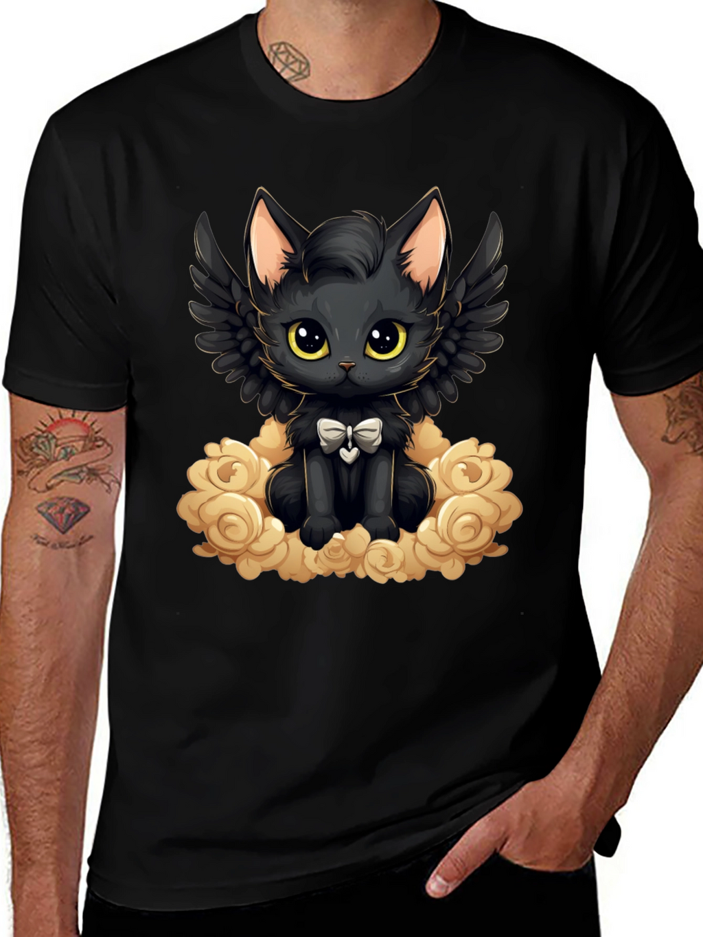 Cute Angel Cat T-Shirt