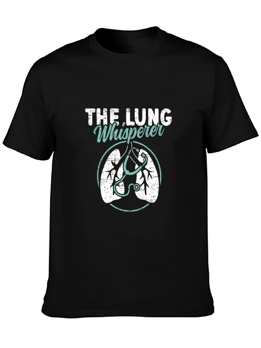 The Lung Whisperer Graphic T-Shirt - Black Cotton Tee