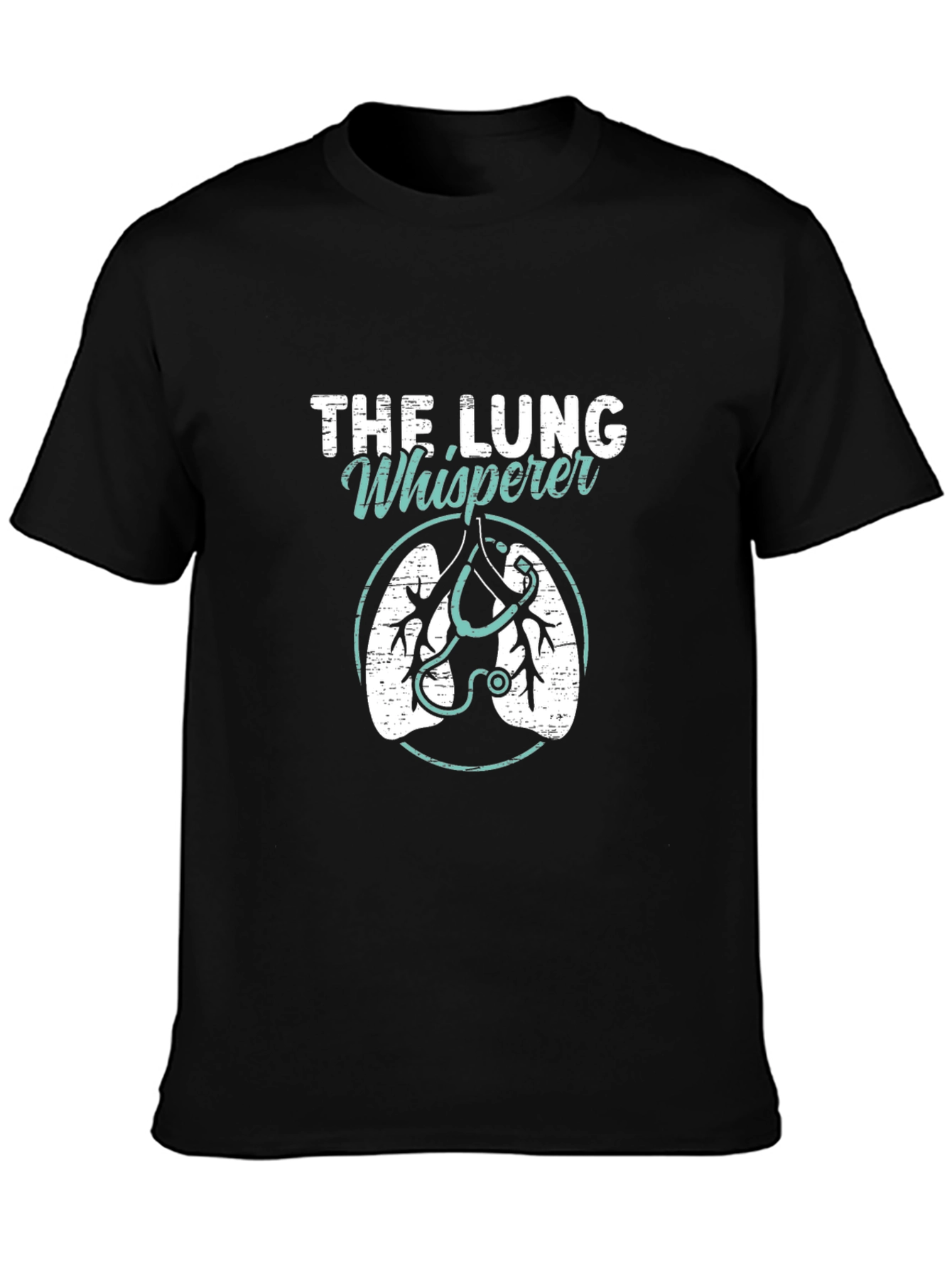 The Lung Whisperer Graphic T-Shirt - Black Cotton Tee