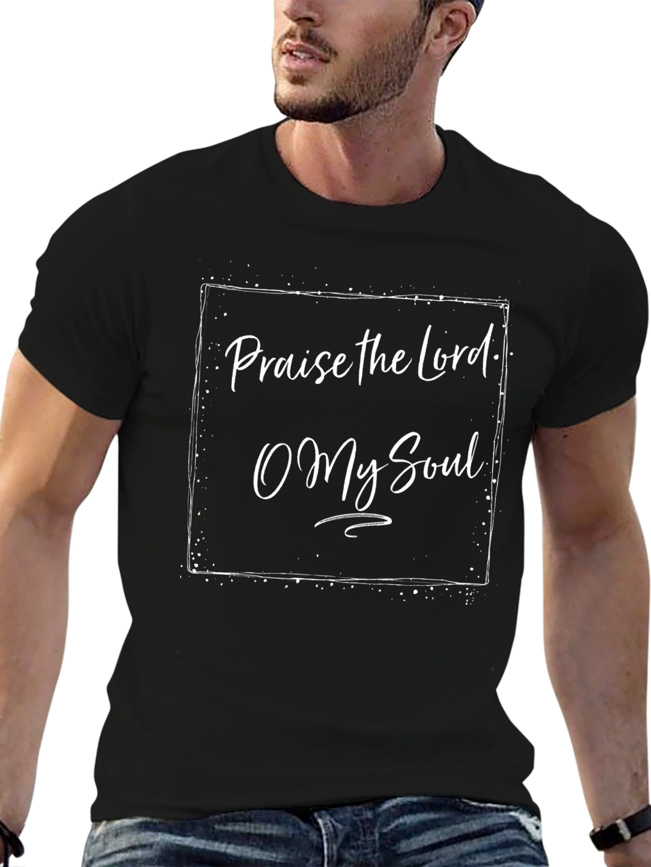Praise the Lord Graphic Tee - Black