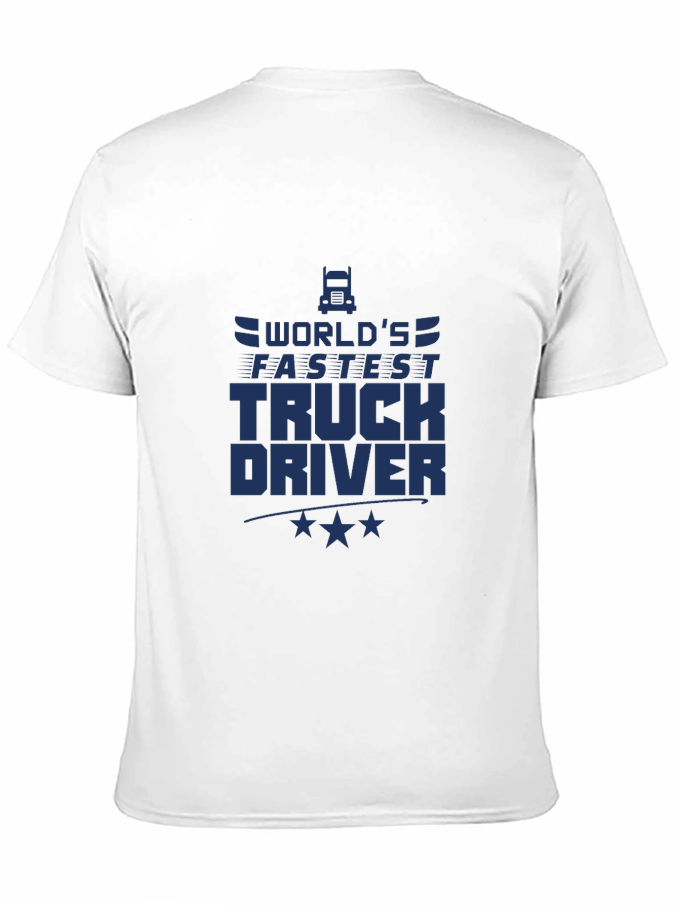 Worlds Fastest Truck Driver Black T-Shirt