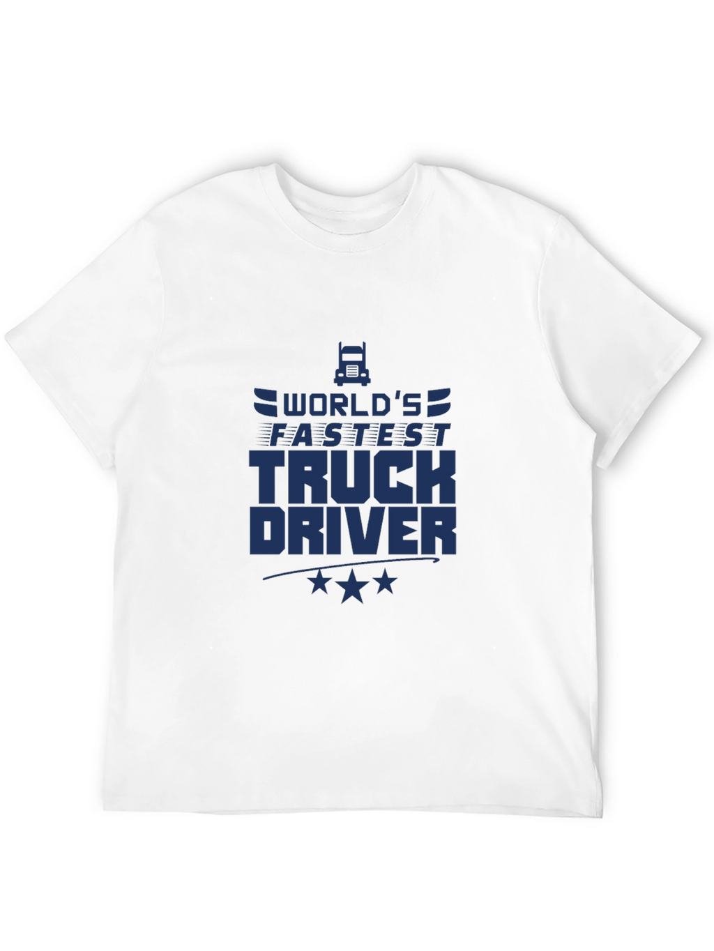 Worlds Fastest Truck Driver Black T-Shirt