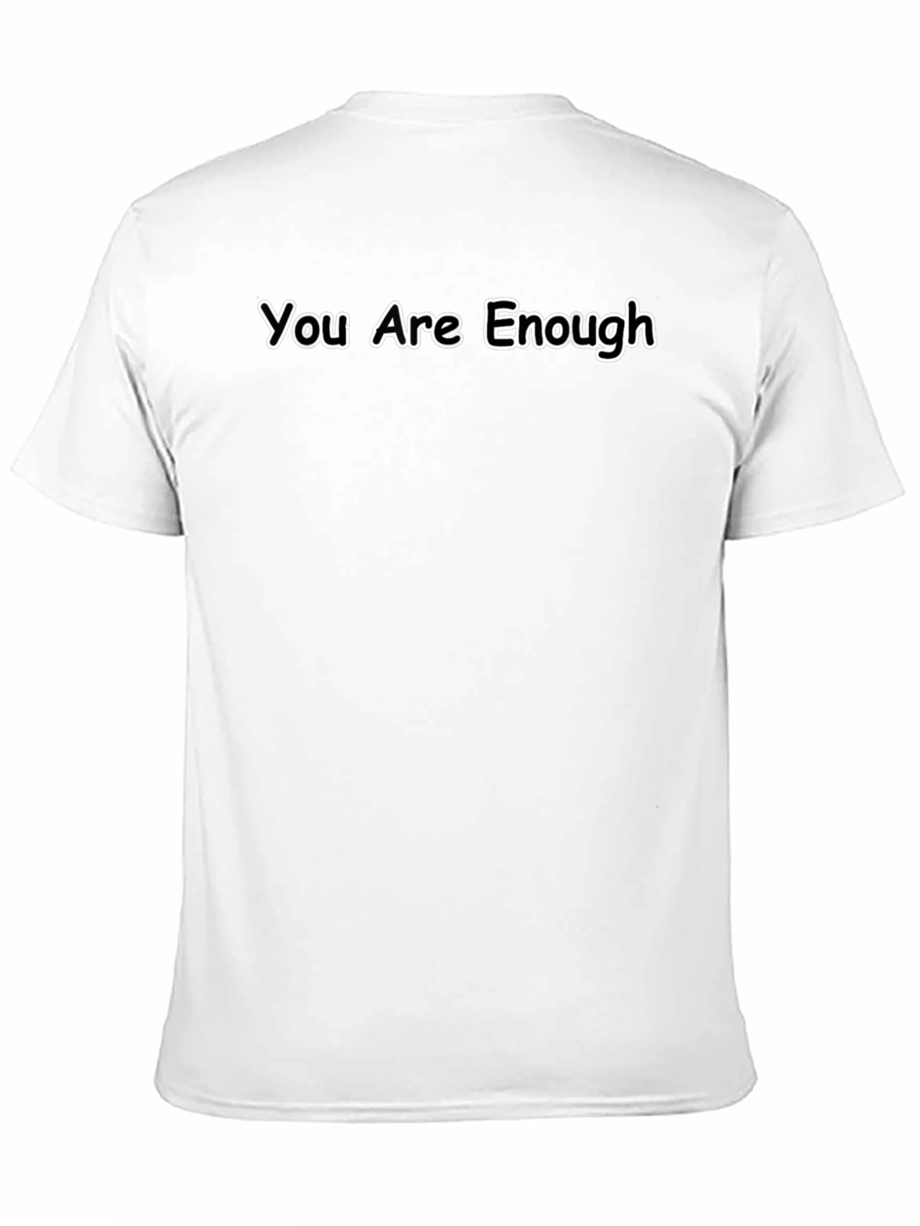 You Are Enough Graphic Black T-Shirt