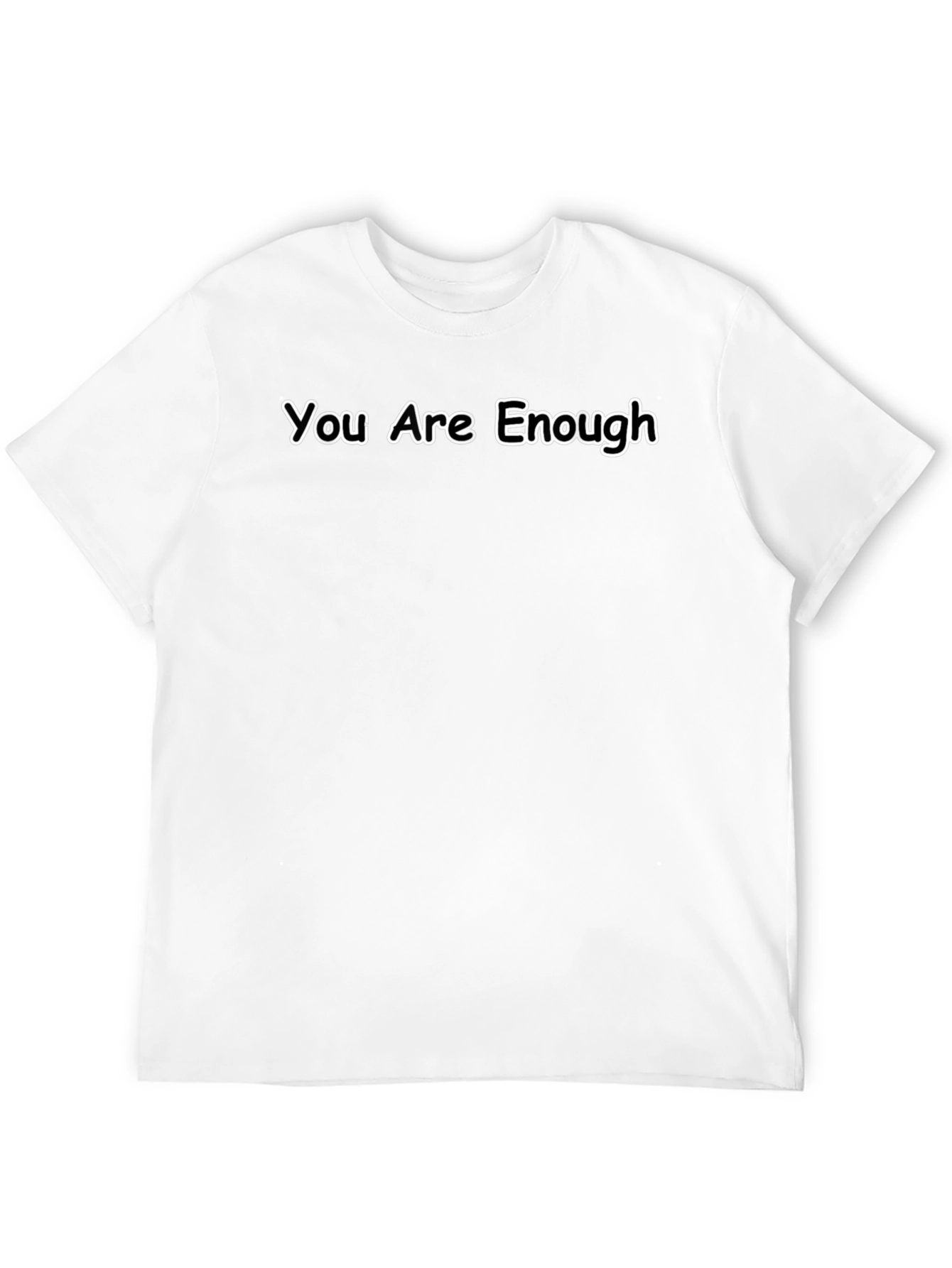 You Are Enough Graphic Black T-Shirt